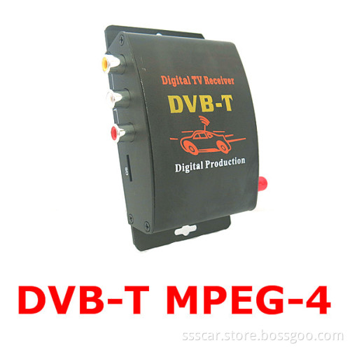 2 Video Output MPEG-4 DVB-T for Car Digital TV Tuner Receiver